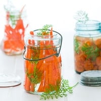 pickled carrots and Daikon