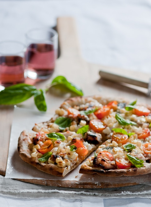 bbq corn pizza