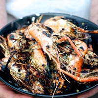 Grilled Prawns Garlic Butter