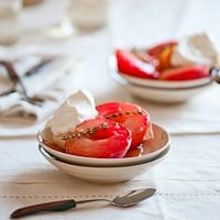 Thumbnail image for Poached Pluots in Reisling – Summer Fest