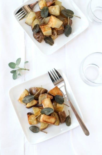 roasted potatoes with fried sage, brown butter roasted potatoes with fried sage, brown butter