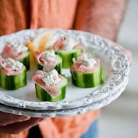 Thumbnail image for Proscuitto, Sour Cream & Feta Stuffed Cucumbers- Summer Fest